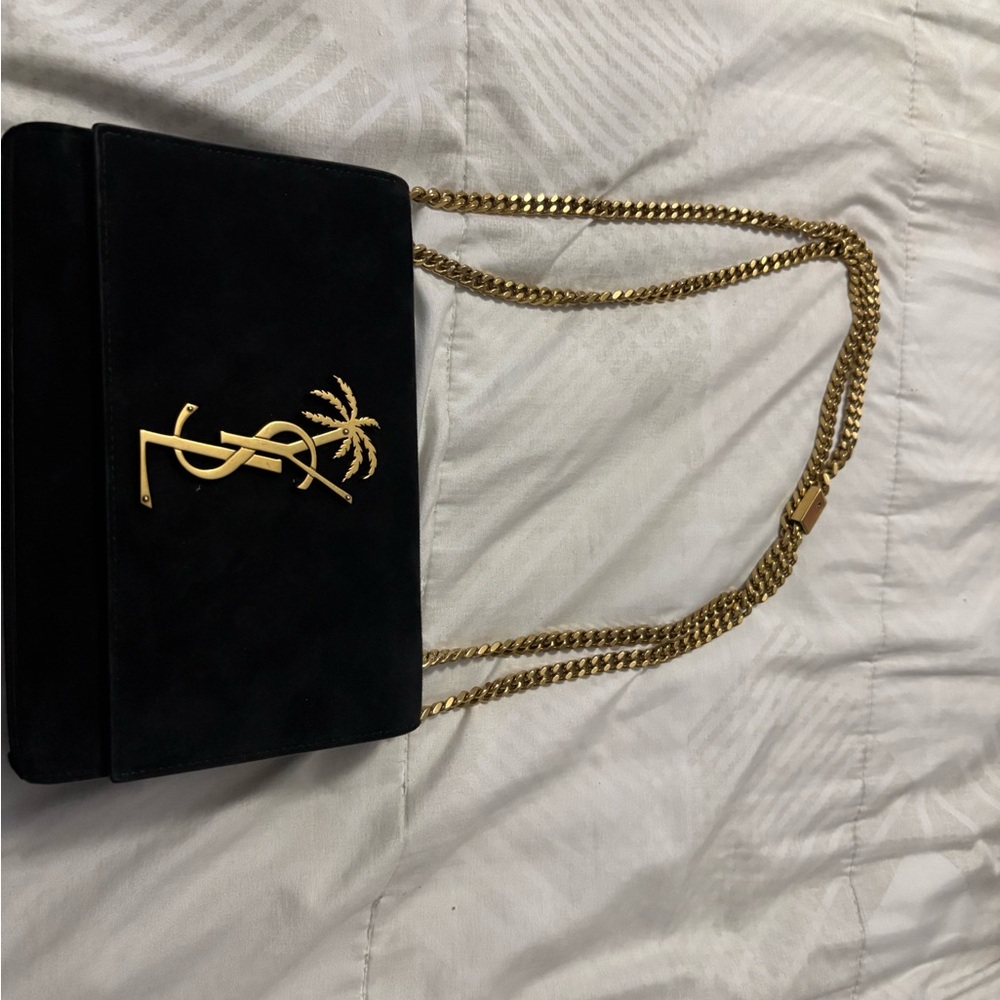 Black and Gold Designer Chain Bag